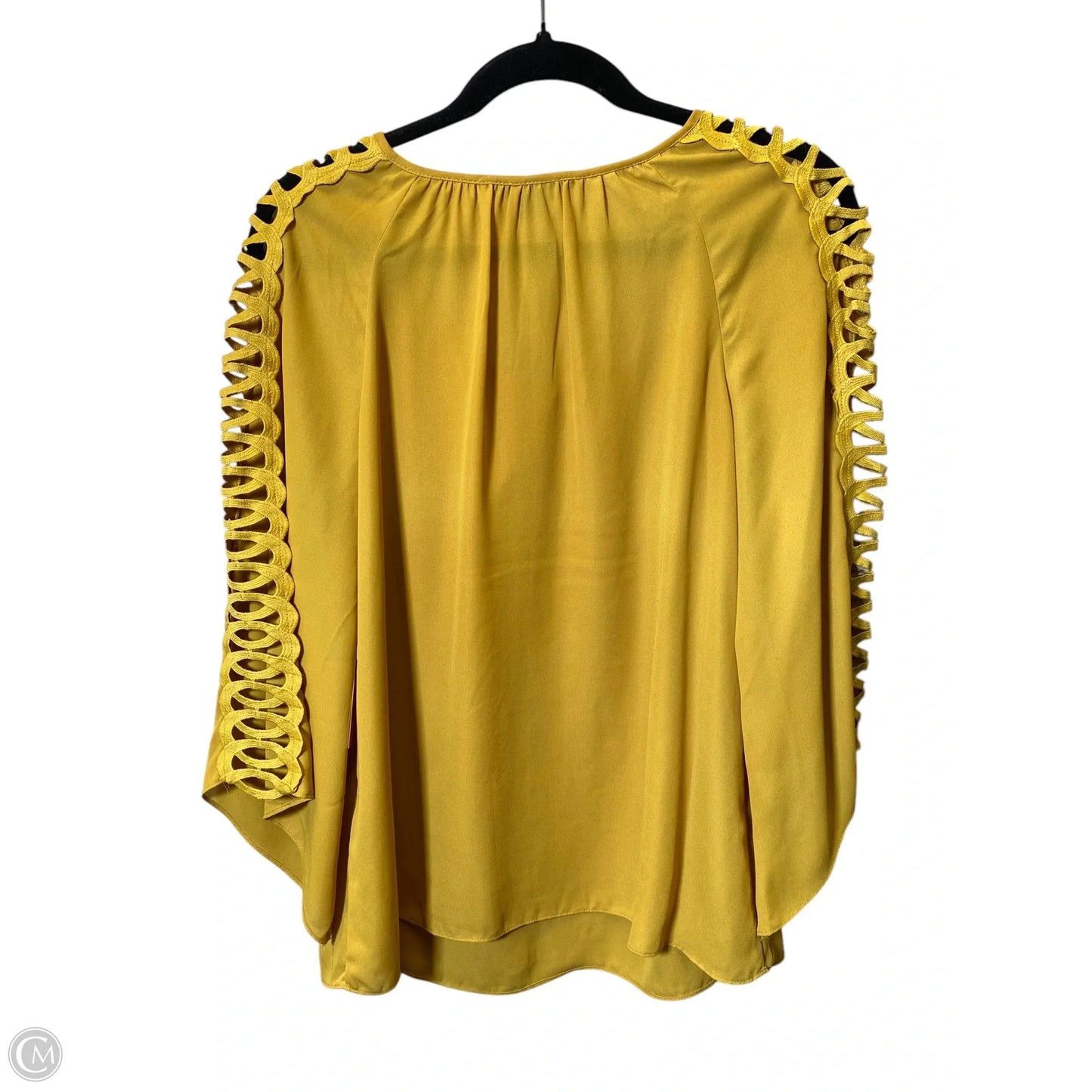 Top Long Sleeve By Zac And Rachel In Yellow, Size: M