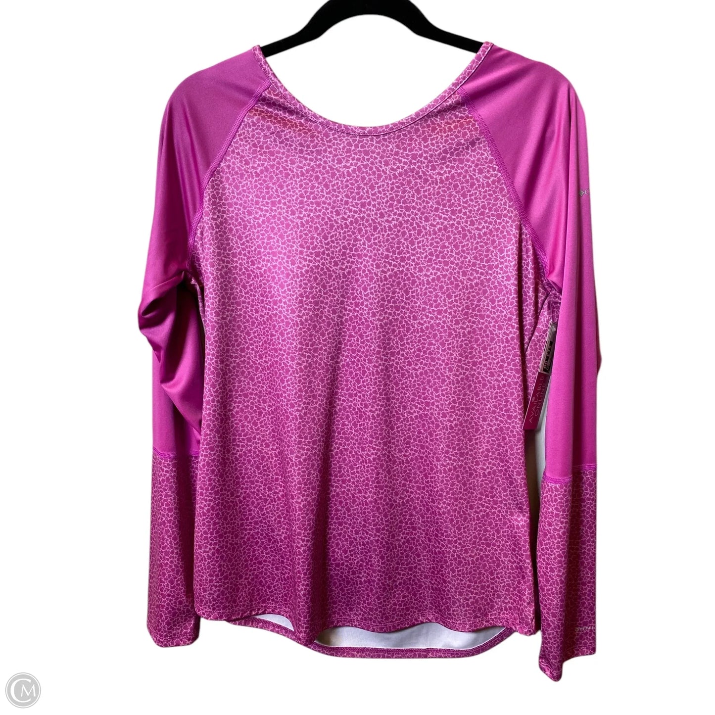 Athletic Top Long Sleeve Crewneck By Columbia In Mauve, Size: L