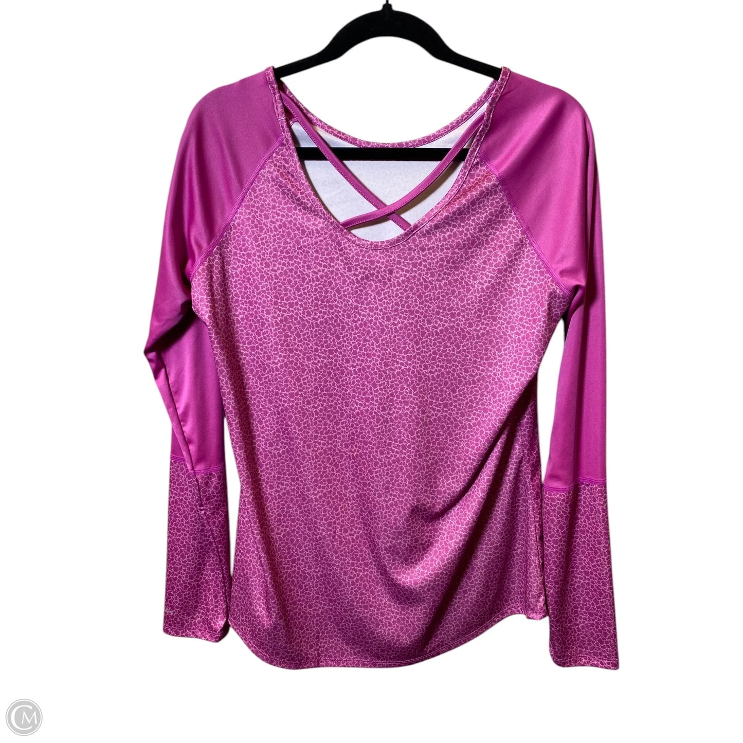 Athletic Top Long Sleeve Crewneck By Columbia In Mauve, Size: L