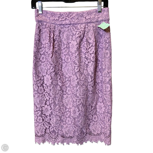 Skirt Midi By J. Crew In Purple, Size: 0