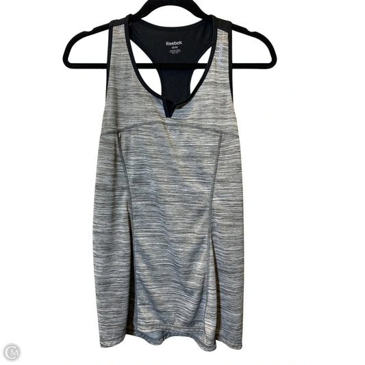 Athletic Tank Top By Reebok In Grey, Size: M