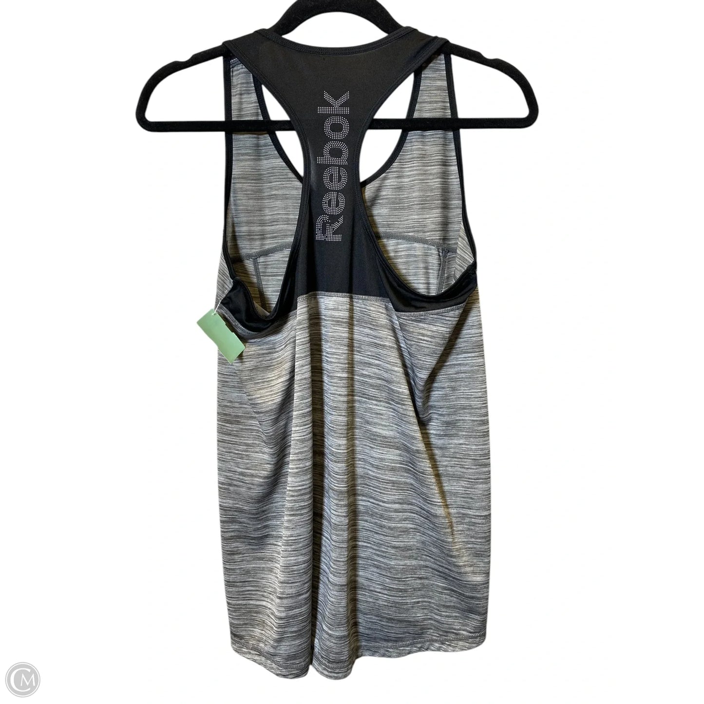 Athletic Tank Top By Reebok In Grey, Size: M