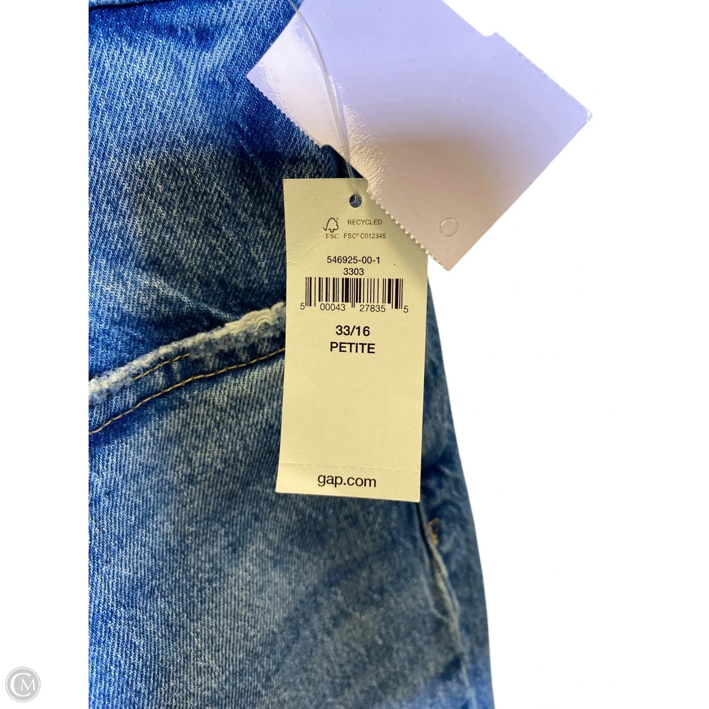 Jeans Straight By Gap In Blue, Size: 16
