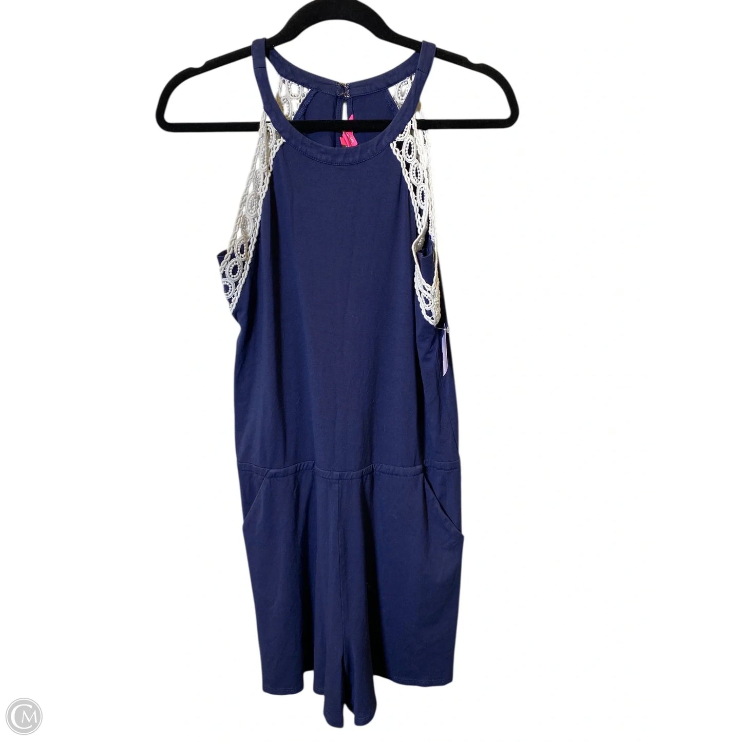 Romper Designer By Lilly Pulitzer In Navy, Size: S