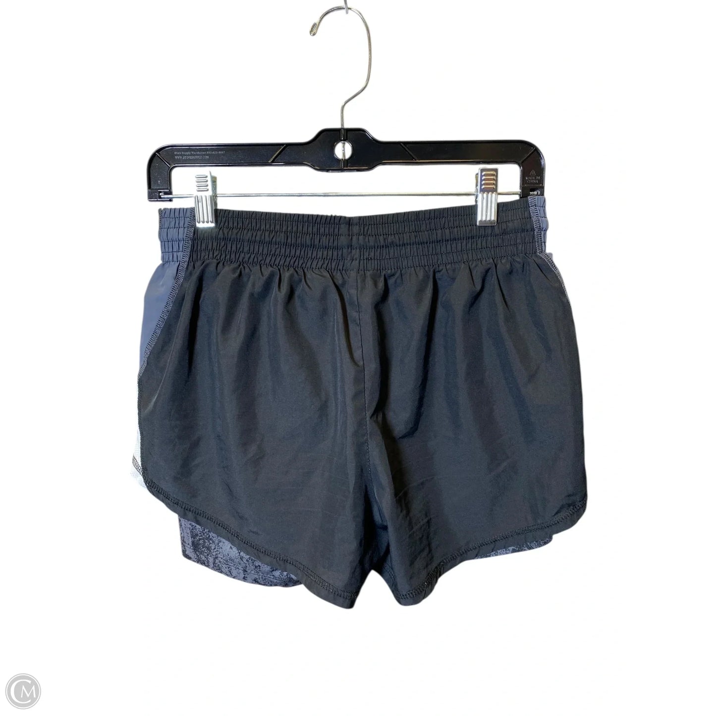 Athletic Shorts By Champion In Black & Grey, Size: M
