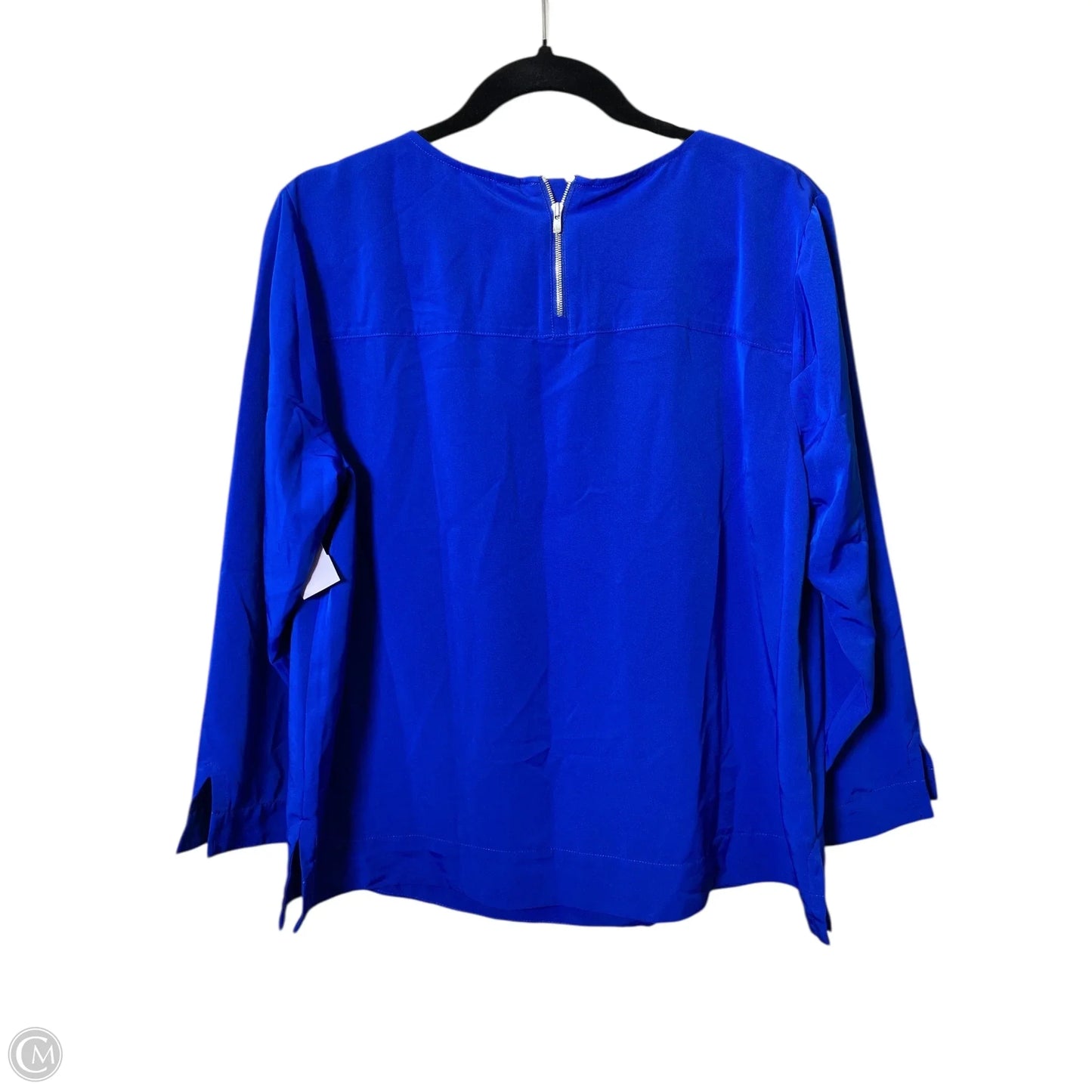 Top Long Sleeve By Lands End In Blue, Size: L