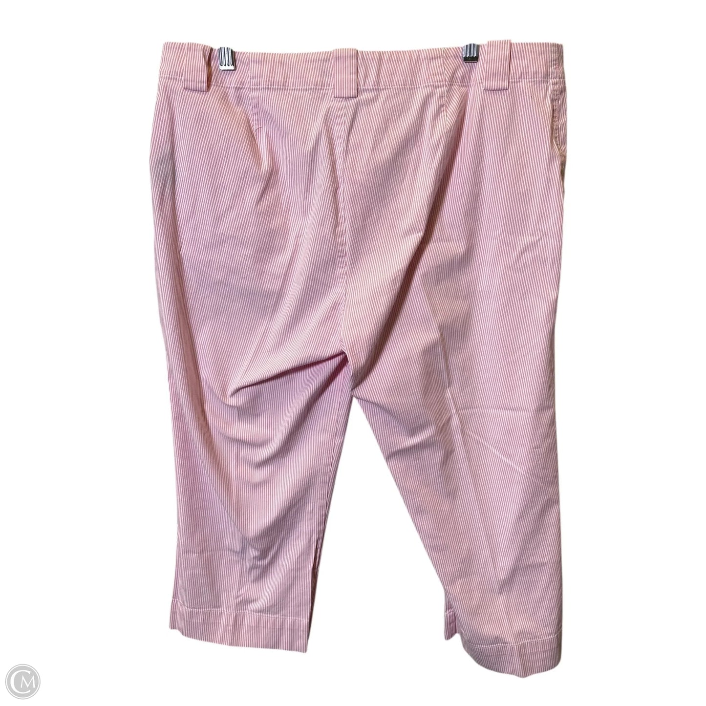 Pants Cropped By Lauren By Ralph Lauren In Striped Pattern, Size: 12