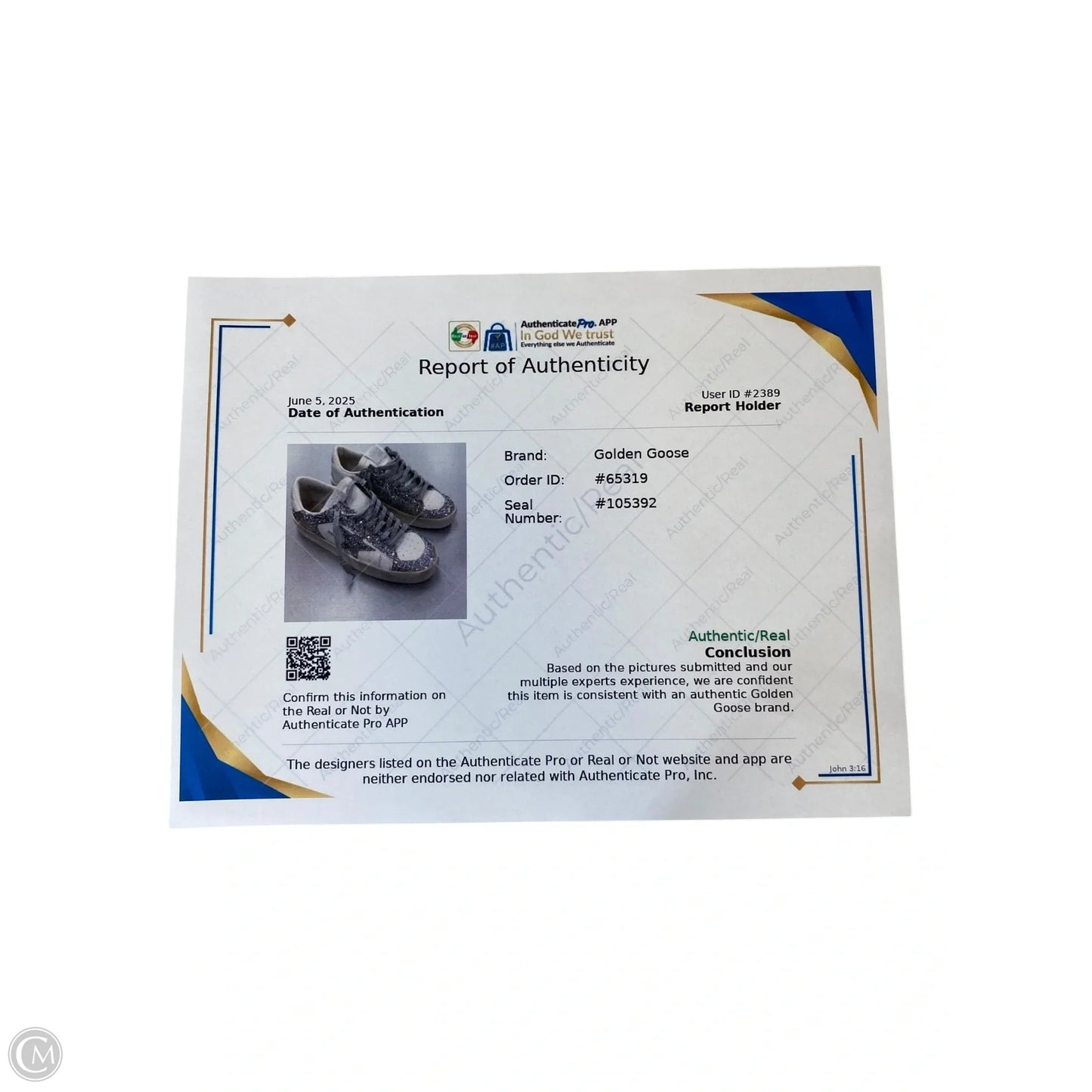 Shoes Luxury Designer By Golden Goose In Silver & White, Size: 37