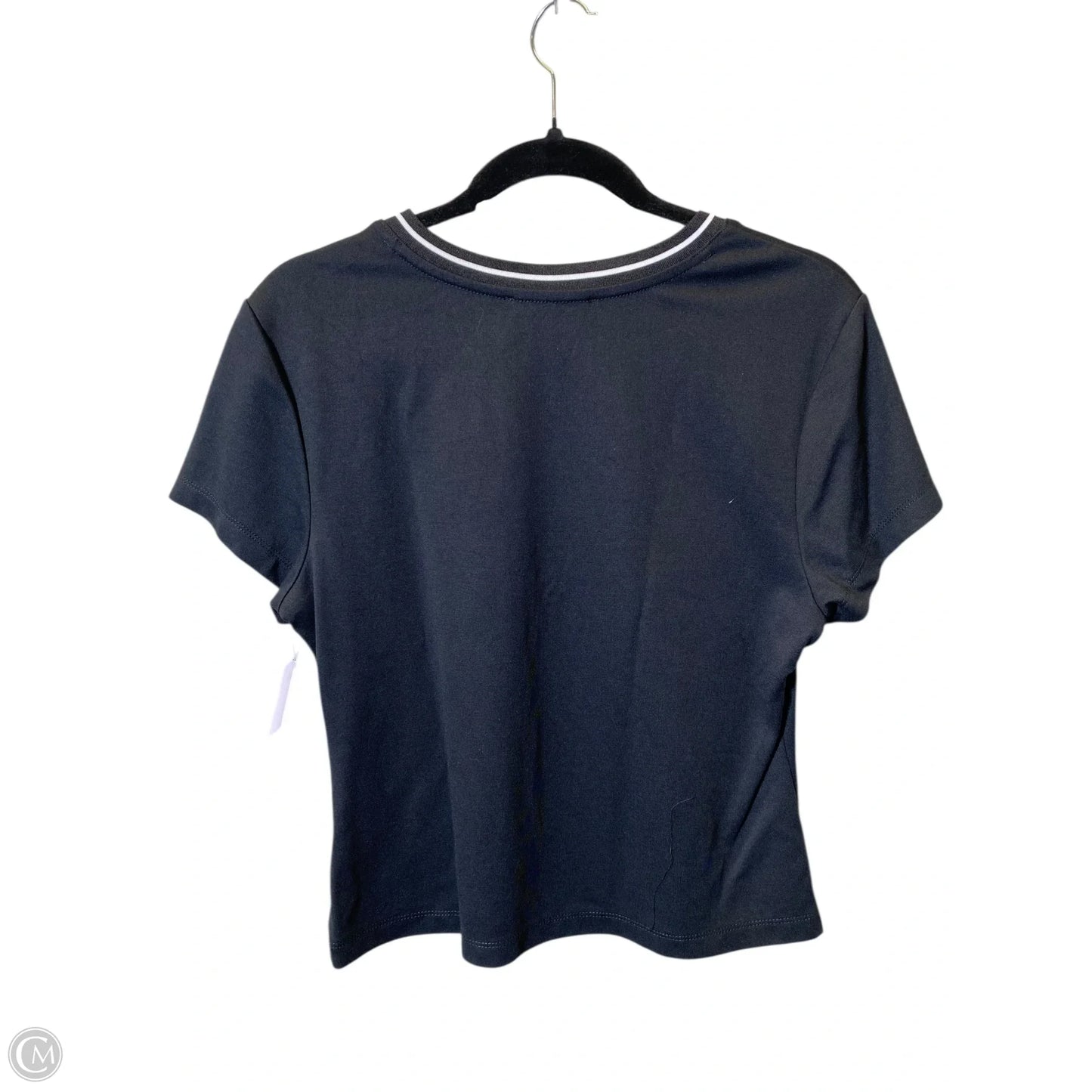 Top Short Sleeve By Tahari By Arthur Levine In Black, Size: L