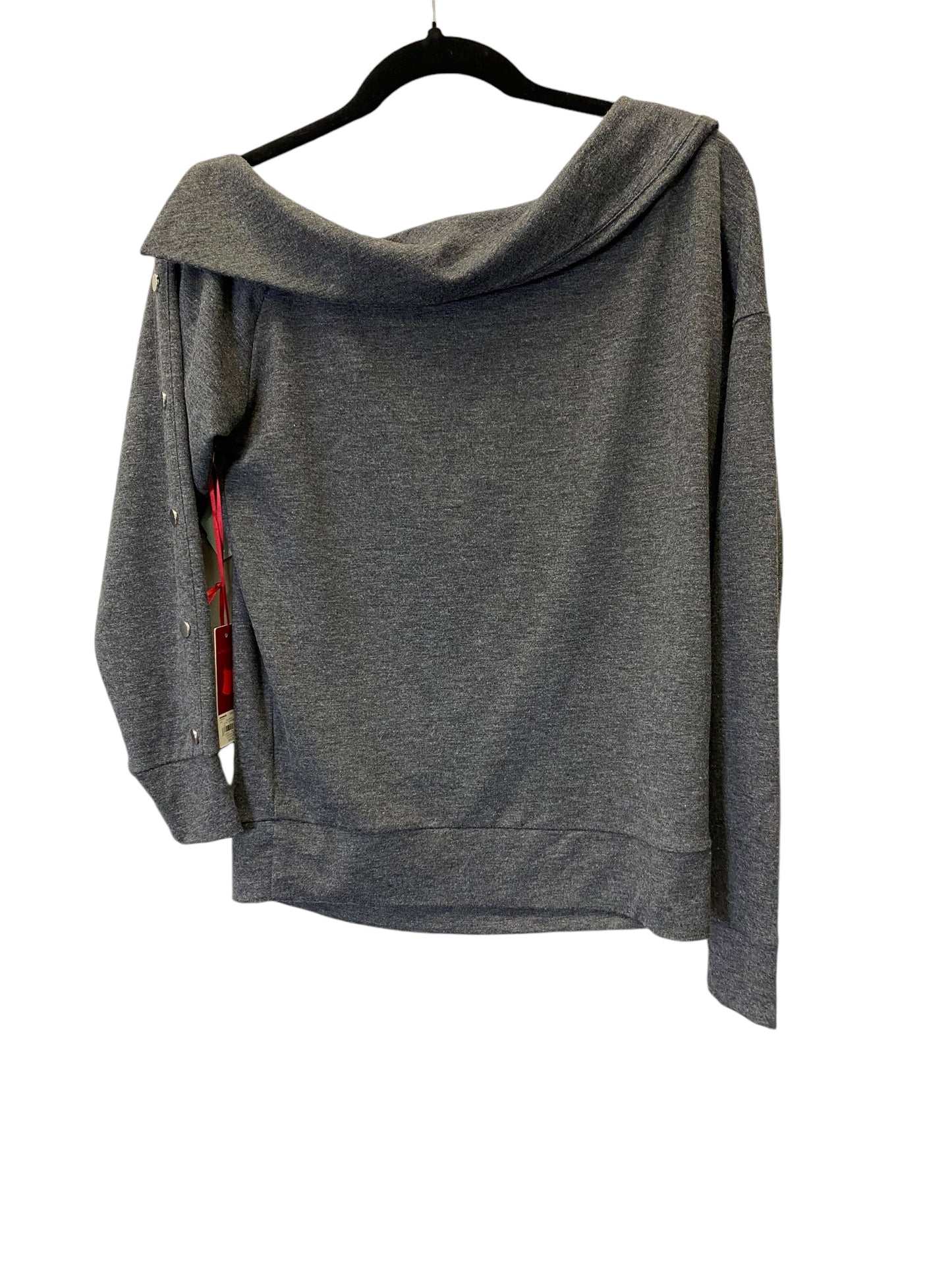 Top Long Sleeve By Jennifer Lopez In Grey, Size: Xs