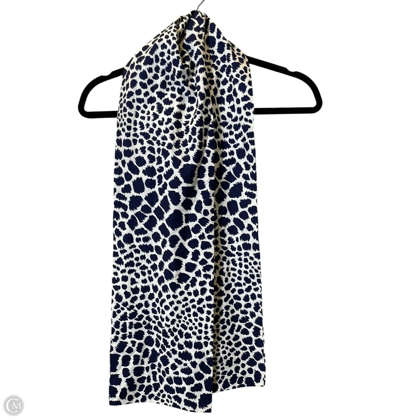 Top Long Sleeve Designer By Neiman Marcus In Blue & White, Size: L