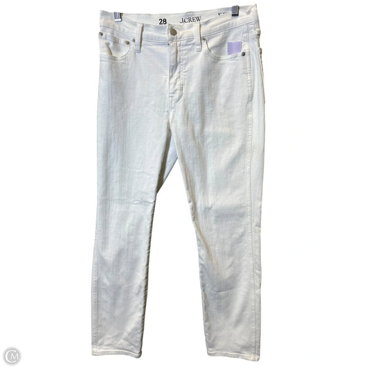 Jeans Straight By J. Crew In White, Size: 6