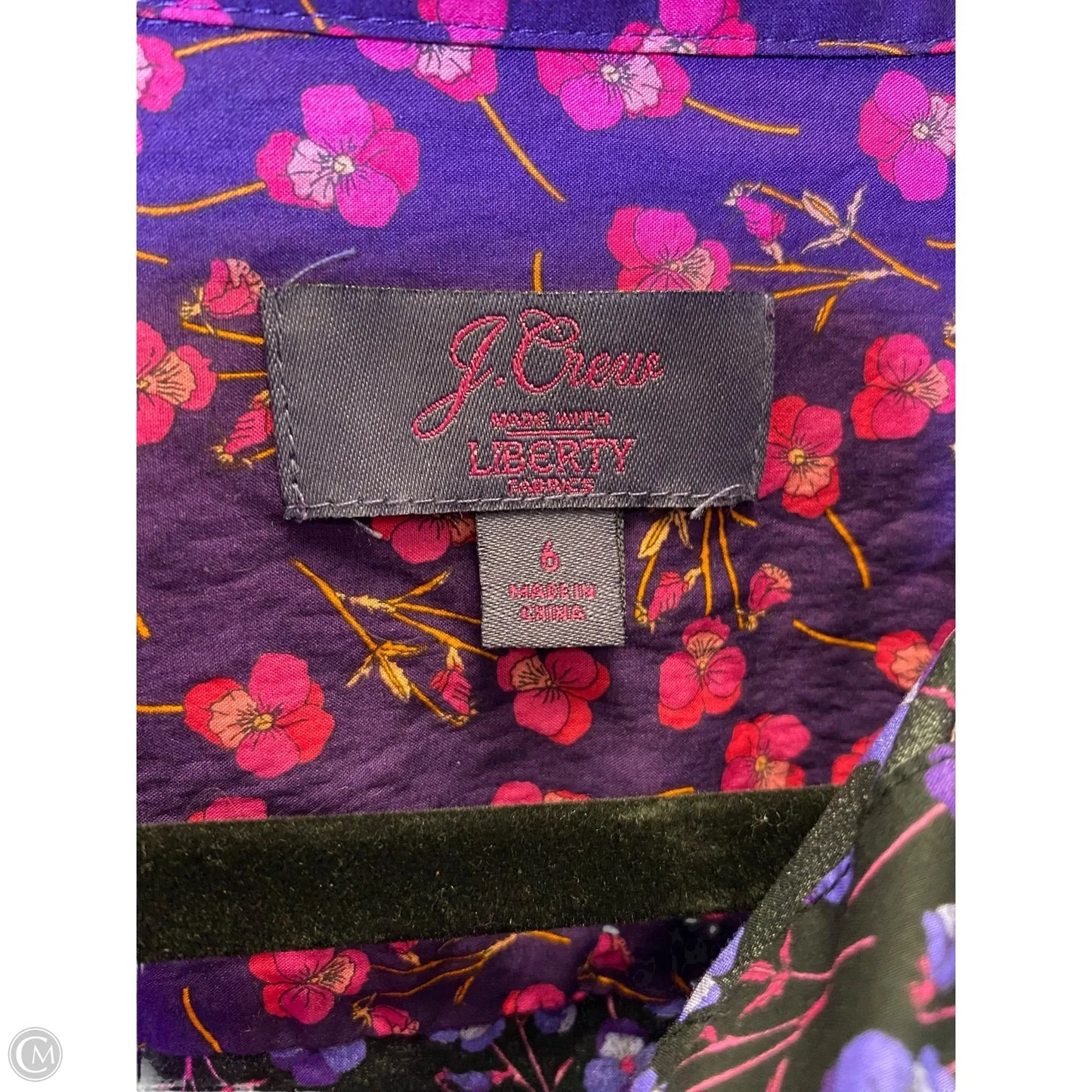 Blouse Long Sleeve By J. Crew In Floral Print, Size: S