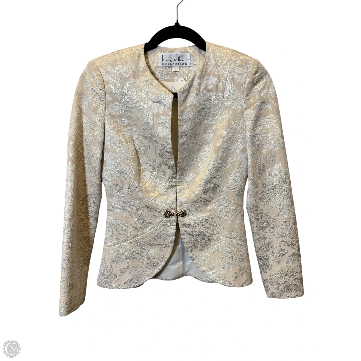 Blazer By Nicole Miller In Cream, Size: 0