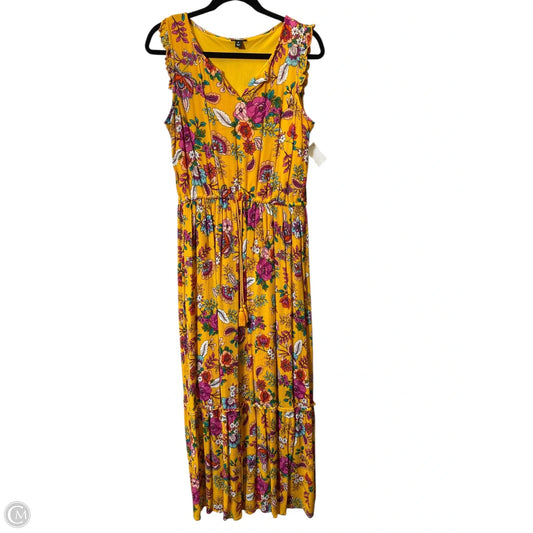 Dress Casual Maxi By Ana In Floral Print, Size: M