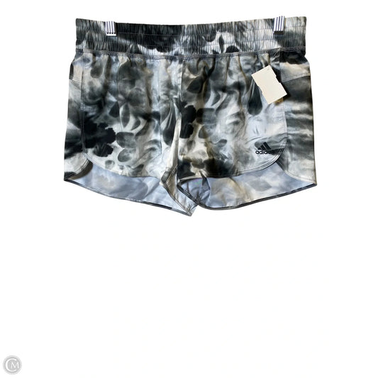 Athletic Shorts By Adidas In Grey, Size: S