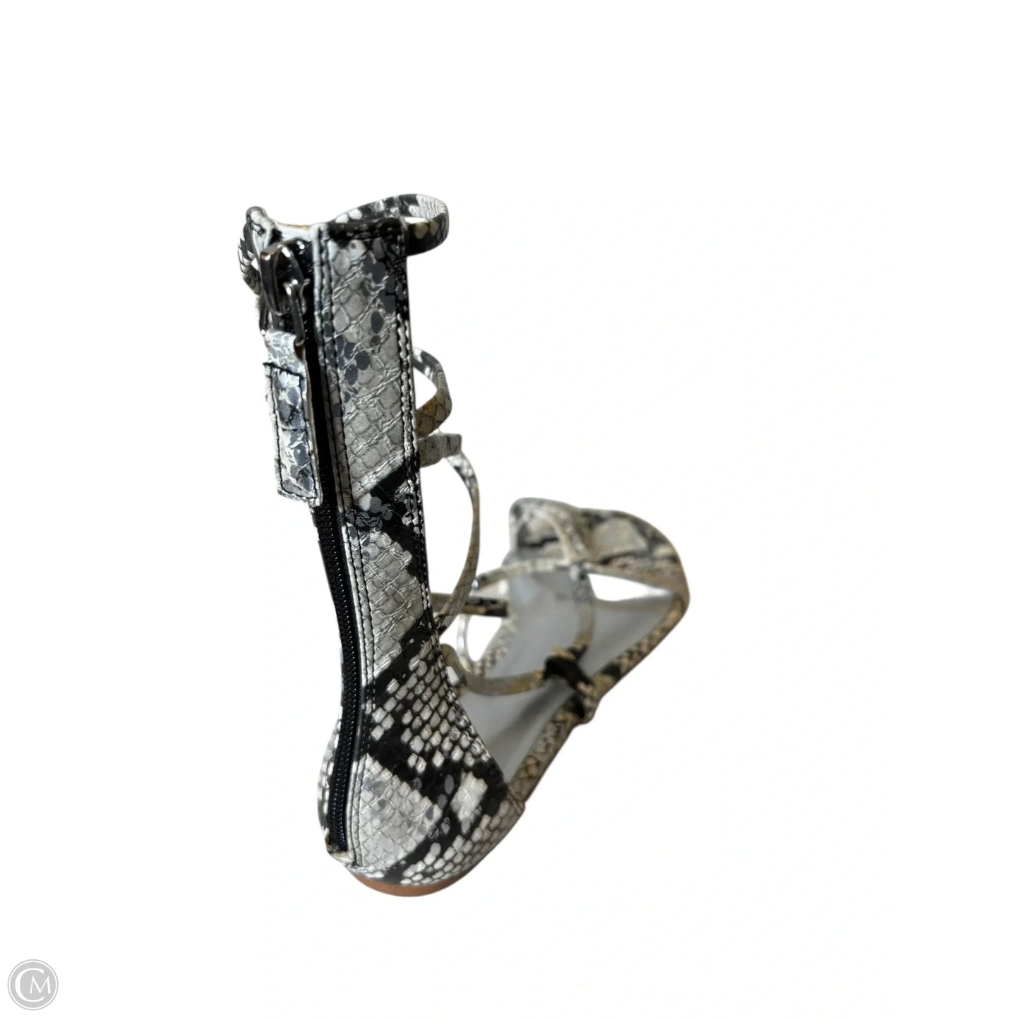 Sandals Flats By Jennifer Lopez In Snakeskin Print, Size: 9