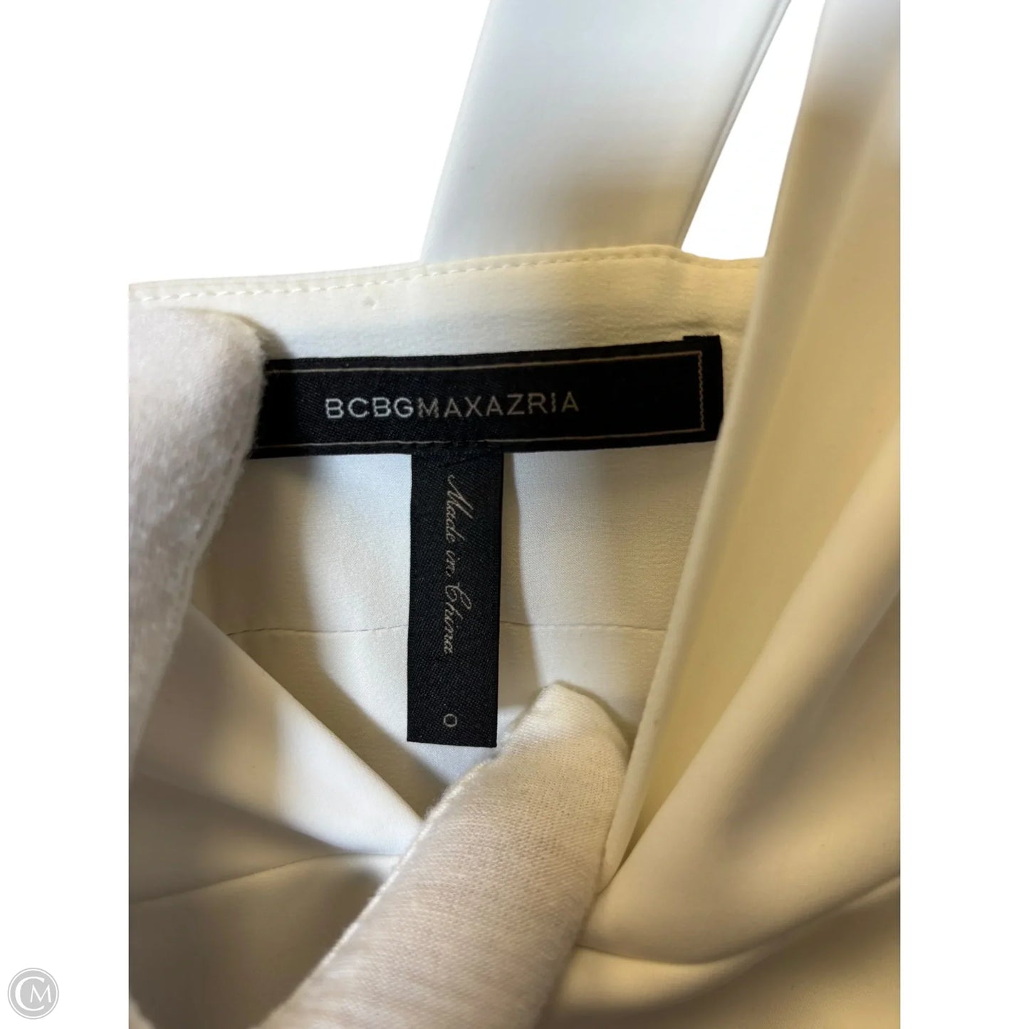 Dress Party Long By Bcbgmaxazria In Tan & White, Size: 0