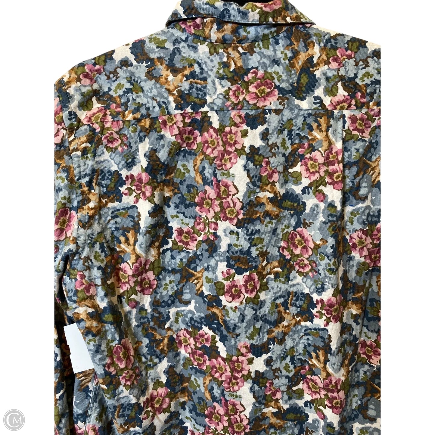 Blouse Long Sleeve By L.l. Bean In Floral Print, Size: 10