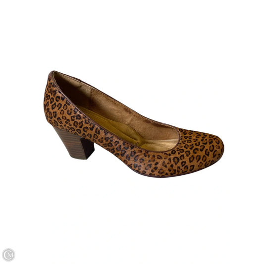 Shoes Heels Block By Sofft In Animal Print, Size: 8