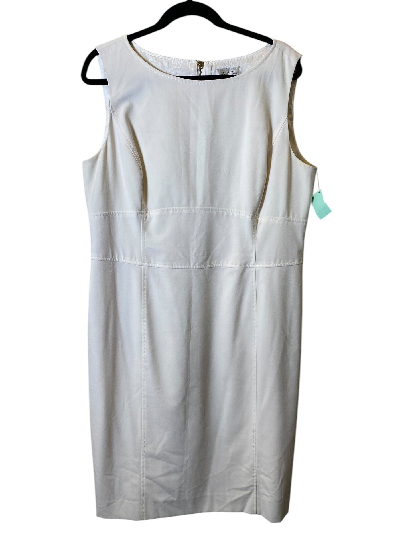 Dress Work By Tahari By Arthur Levine In Cream, Size: Xl