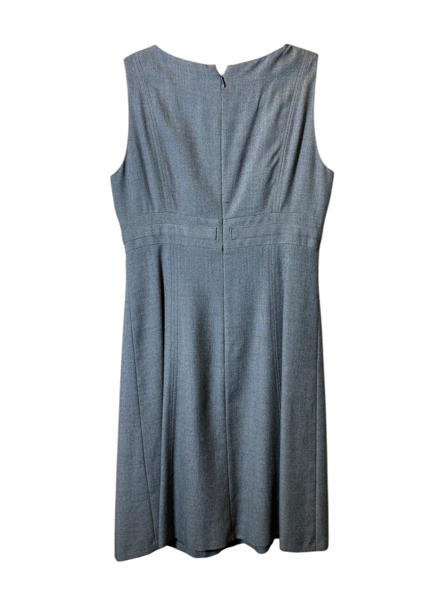 Dress Work By Tahari By Arthur Levine In Grey, Size: M