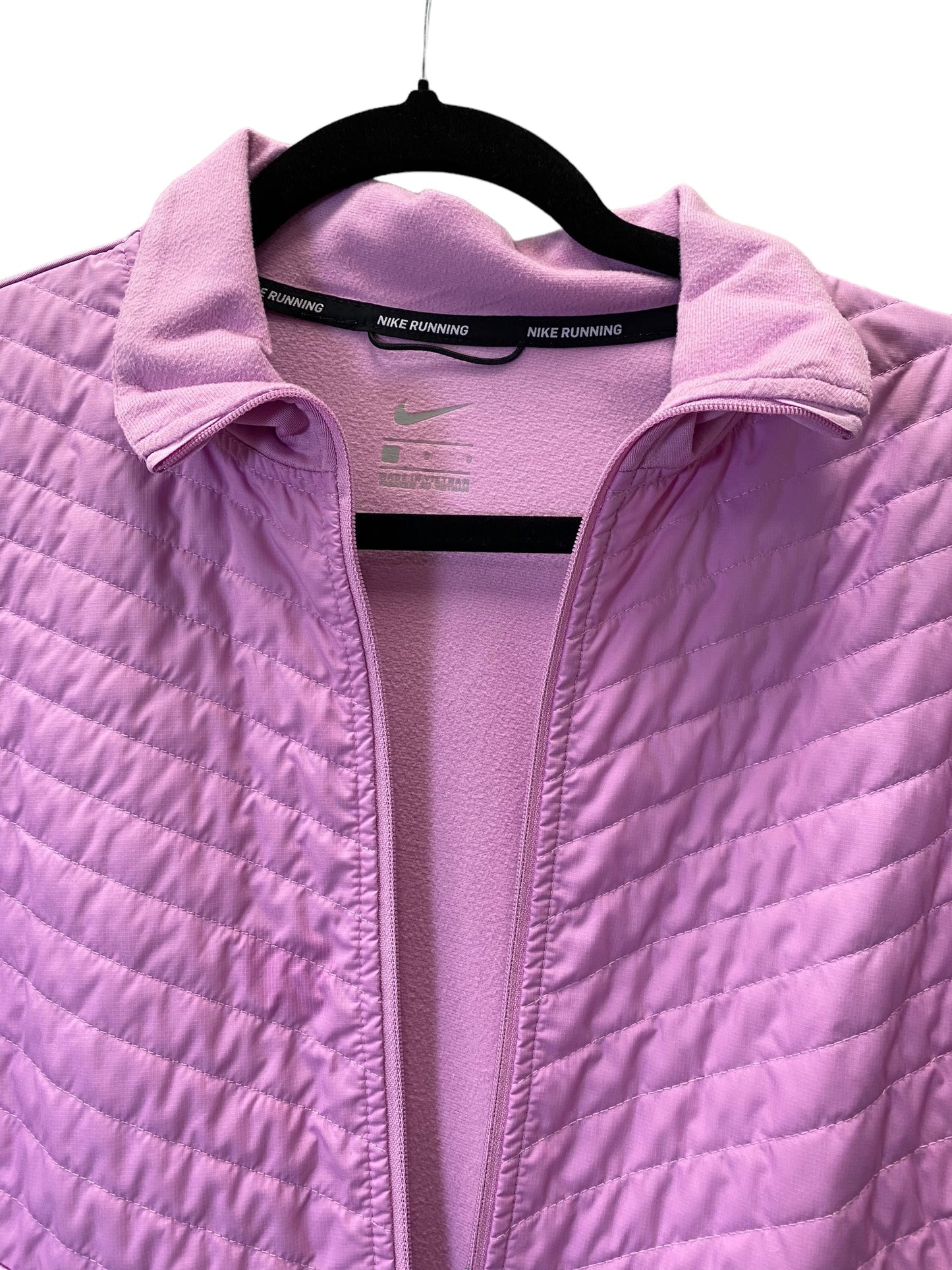 Athletic Jacket By Nike In Pink, Size: L