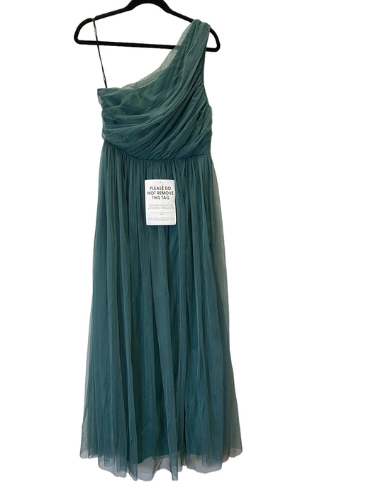 Dress Party Long By Asos In Green, Size: M