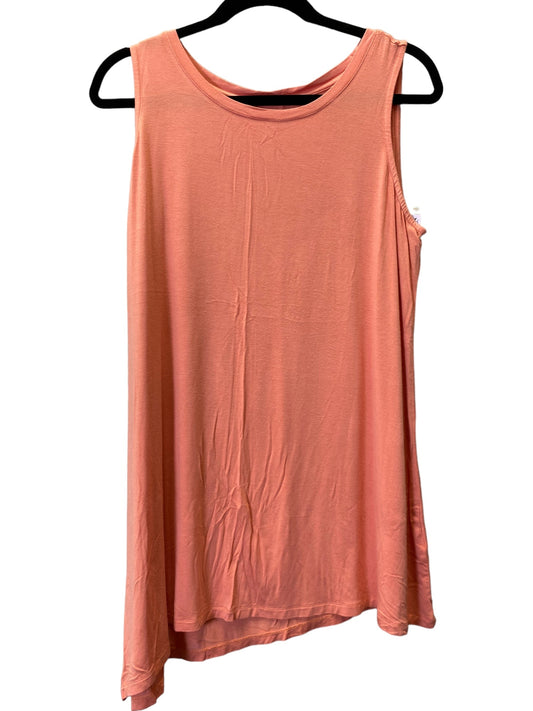 Peach Top Sleeveless Basic Logo, Size L