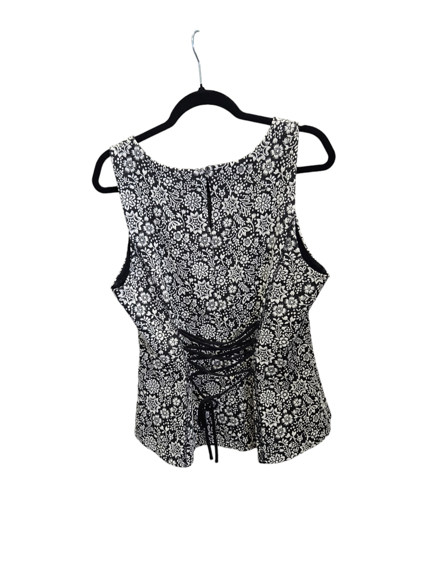 Black & White Top Sleeveless Anthropologie, Size L