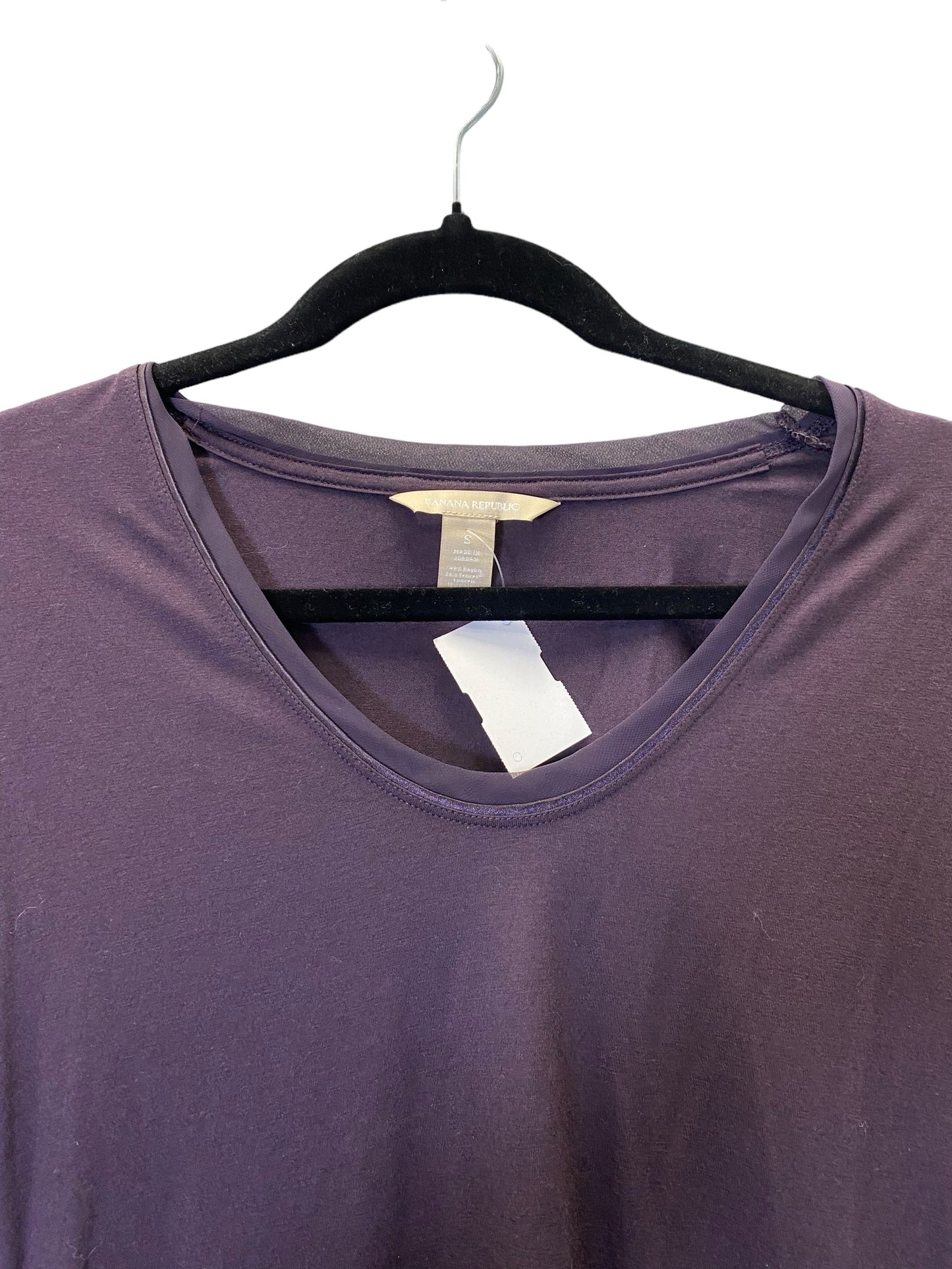 Purple Top Long Sleeve Basic Banana Republic, Size S