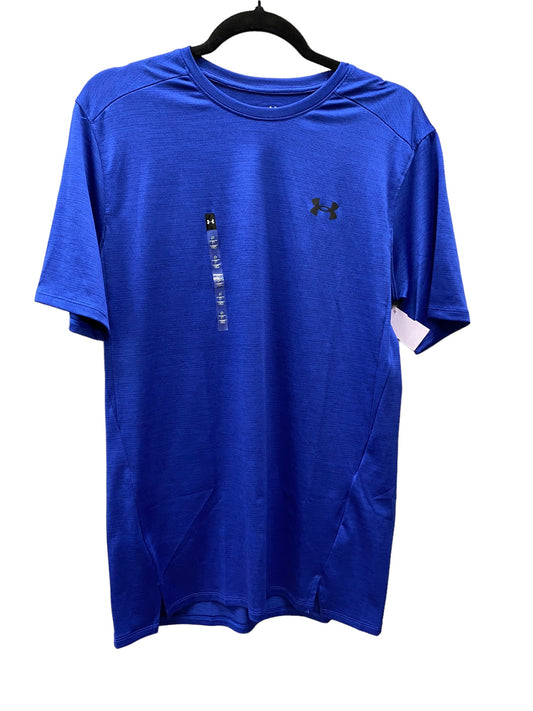 Athletic Top Short Sleeve By Adidas In Blue, Size: M