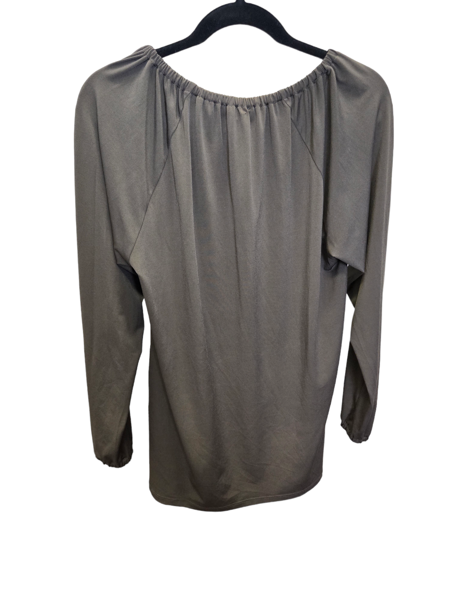 Green Top Long Sleeve Michael By Michael Kors, Size M