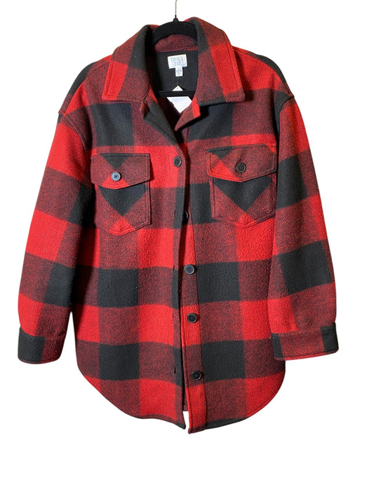 Coat Other By Time And Tru In Checkered Pattern, Size: L