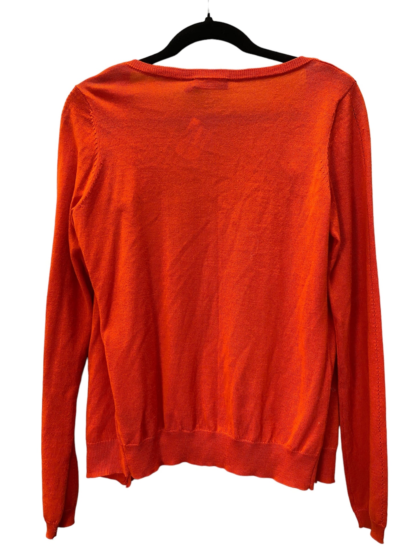 Orange Sweater Cardigan Cmc, Size M