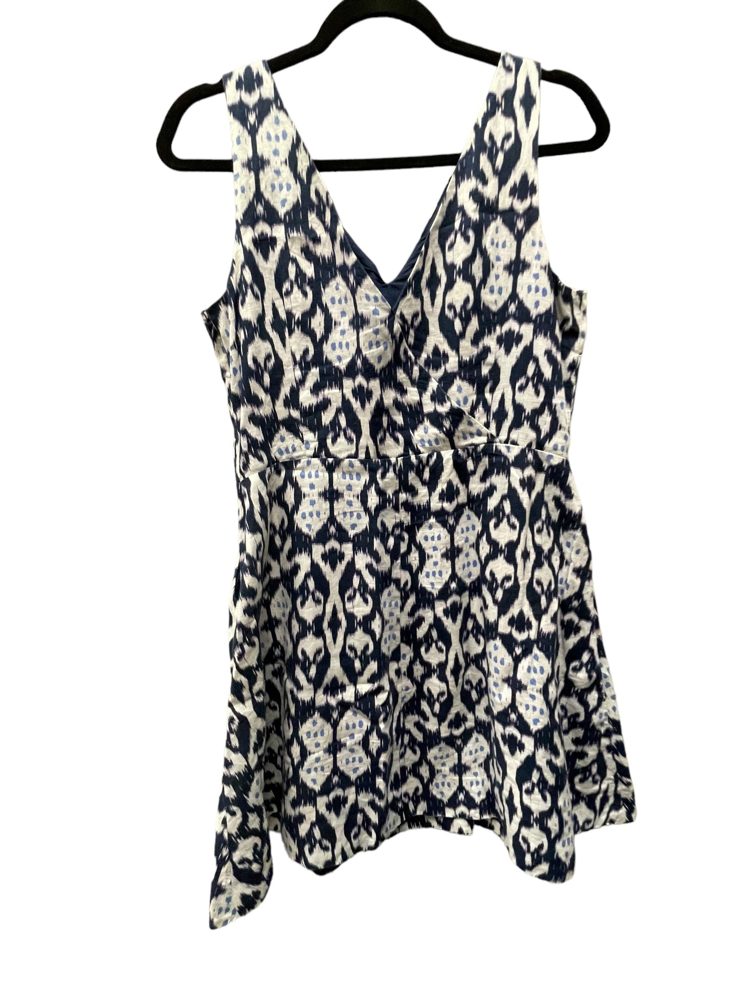 Dress Casual Midi By Gap In Blue & White, Size: M