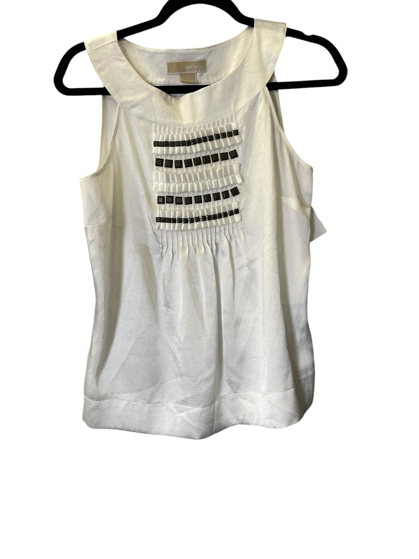 Top Sleeveless By Michael By Michael Kors In White, Size: S