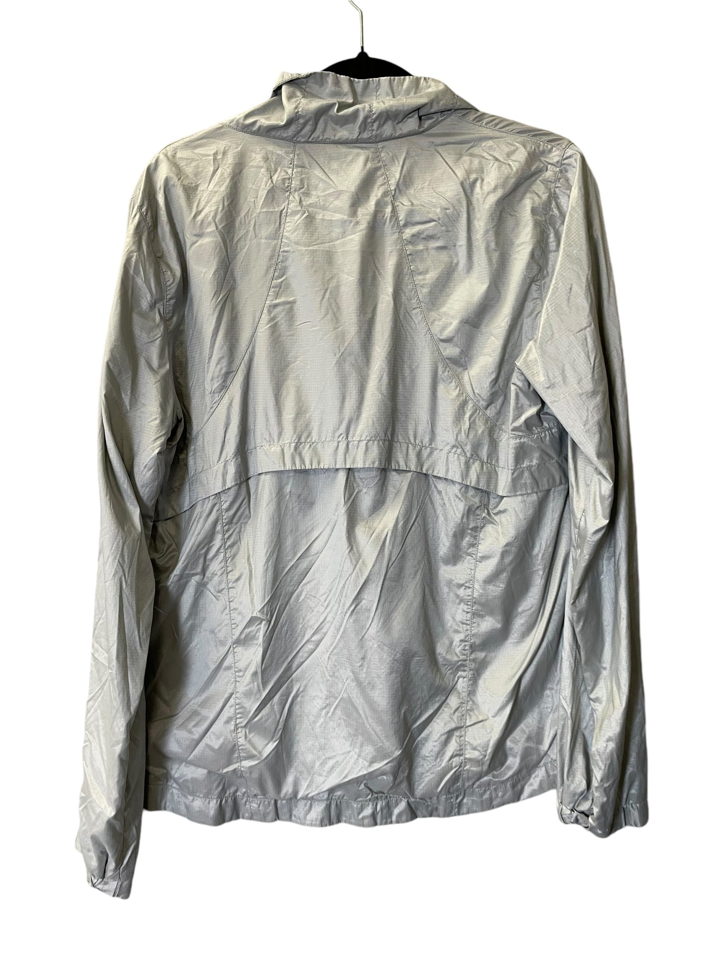 Jacket Windbreaker By Gapfit In Grey, Size: L