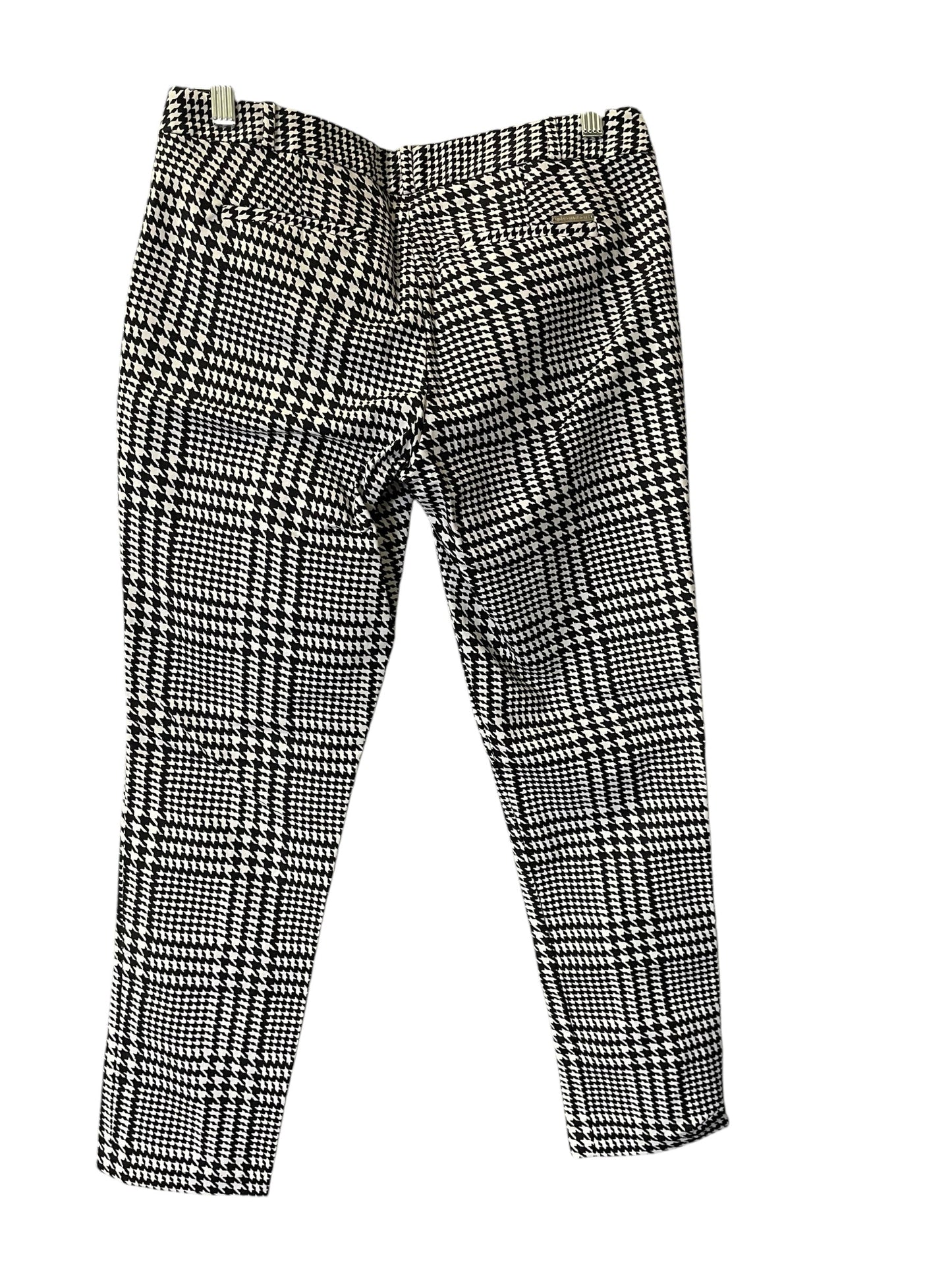 Pants Cropped By Michael By Michael Kors In Black & White, Size: 4