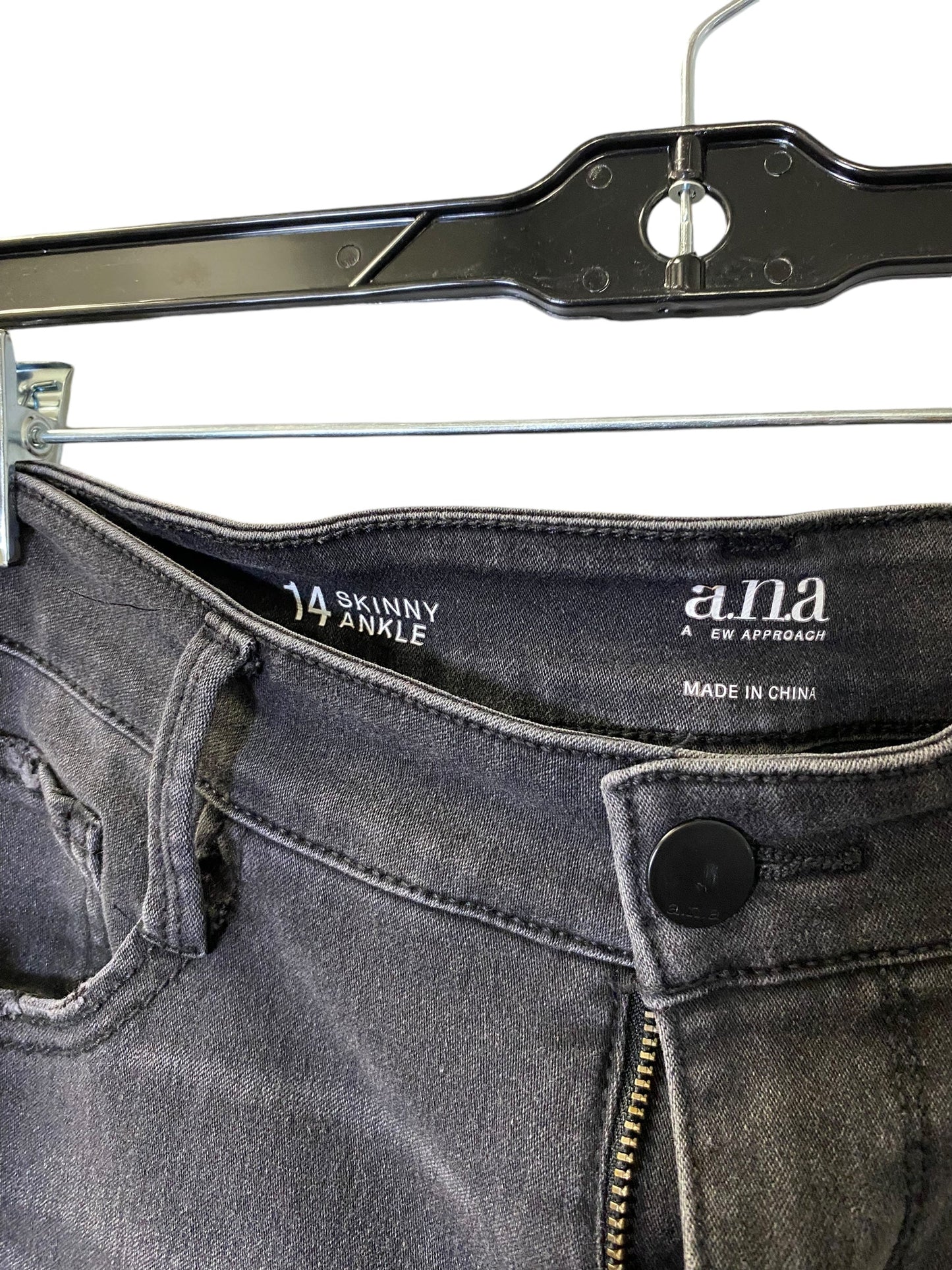 Jeans Skinny By Ana In Grey, Size: 14