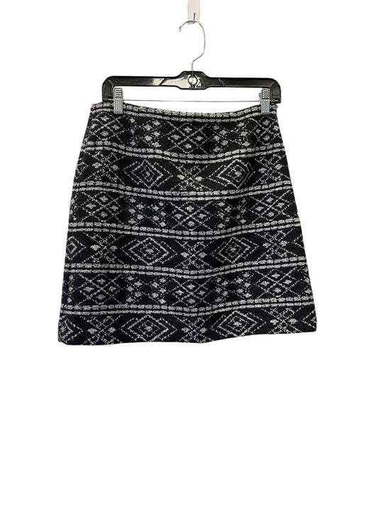 Skirt Mini & Short By Loft In Black & White, Size: 6