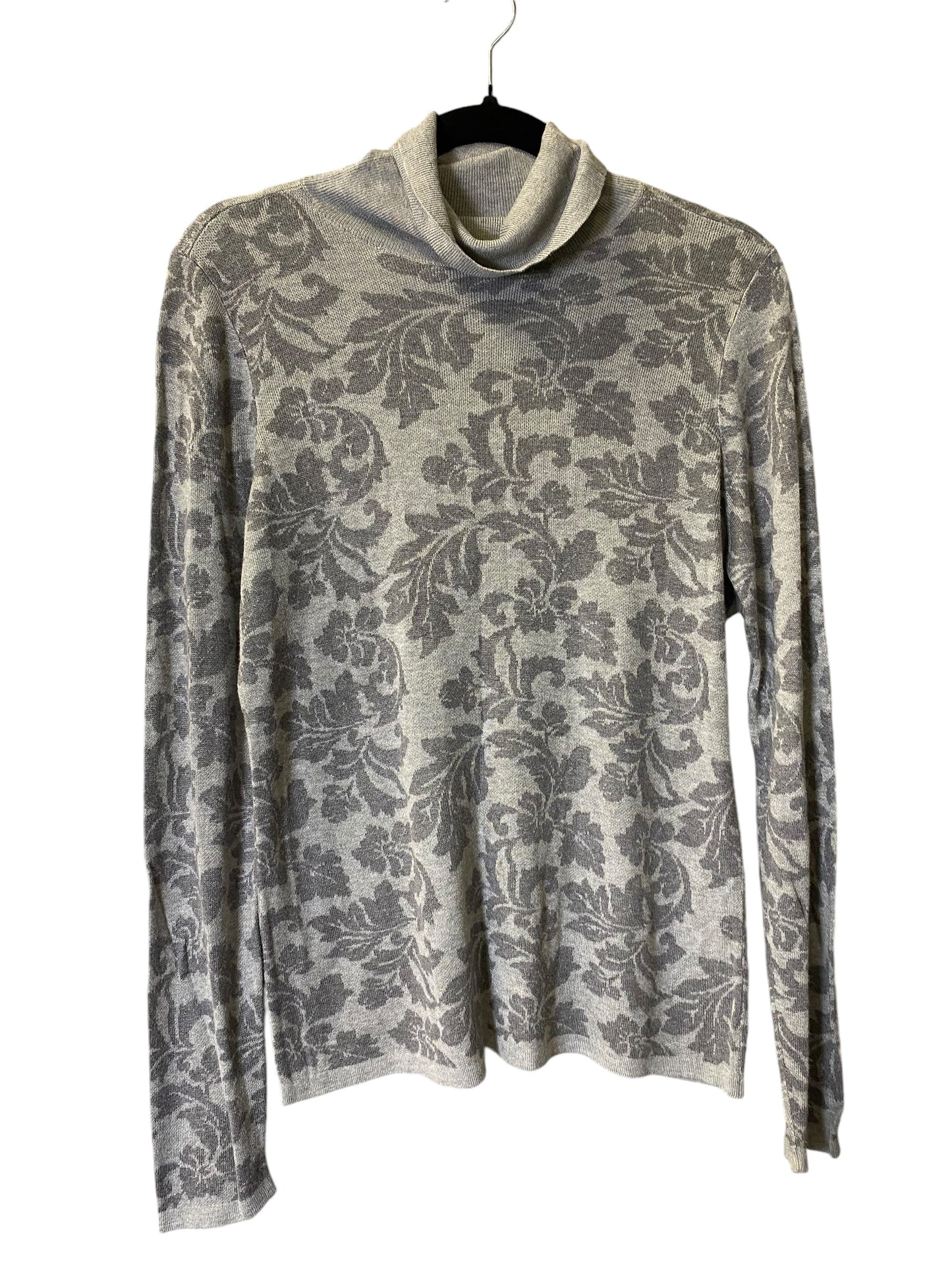 Sweatshirt Collar By Ann Taylor In Grey, Size: L