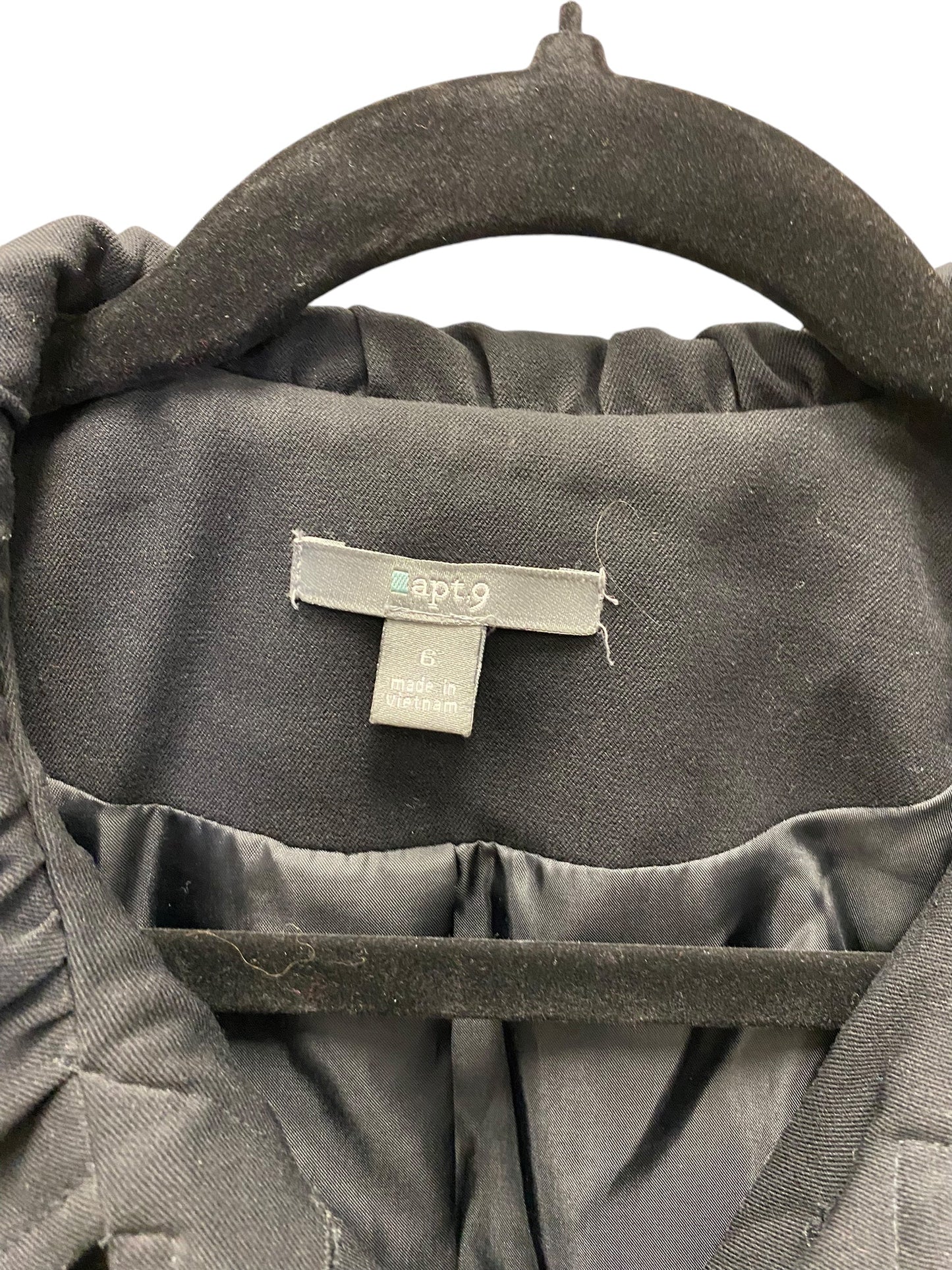 Jacket Utility By Apt 9 In Black, Size: S