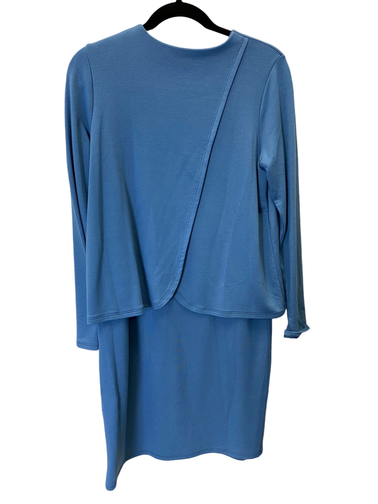 DRESS CASUAL MIDI PURE JILL in BLUE, Size: XS