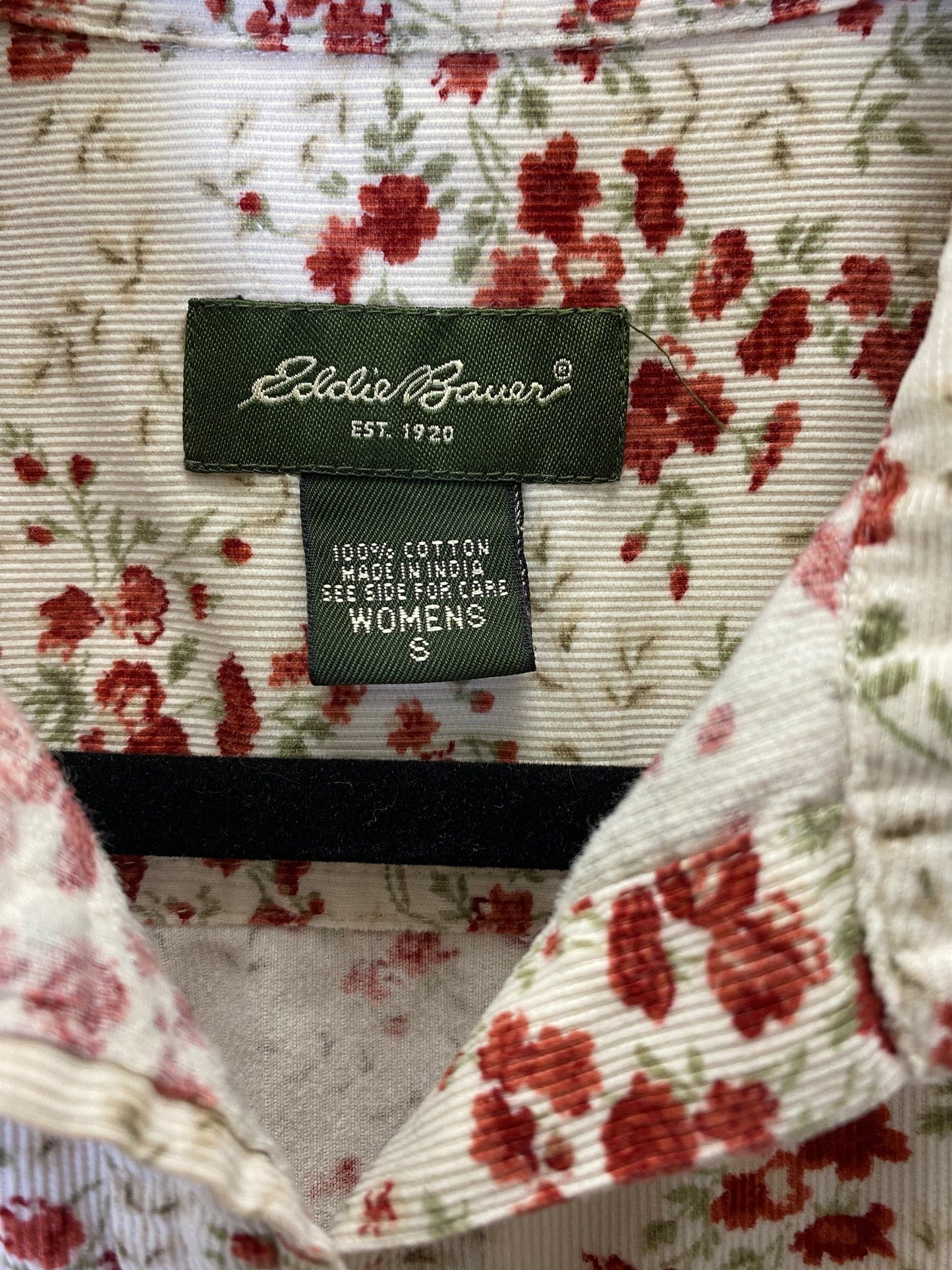 Blouse Long Sleeve By Eddie Bauer In Floral Print, Size: S