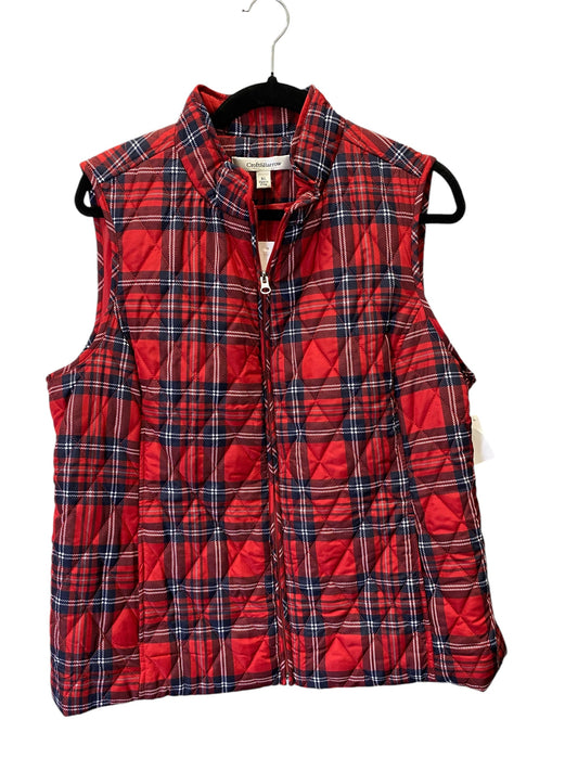 Vest Puffer & Quilted By Croft And Barrow In Red, Size: Xl