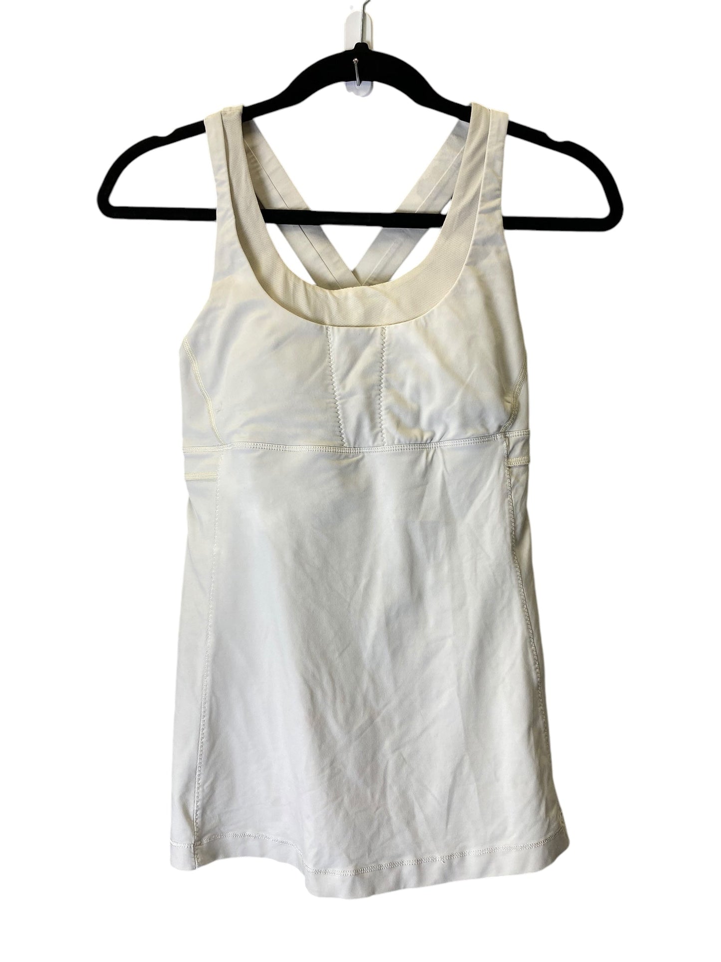 Athletic Tank Top By Lulu In Cream, Size: Xs