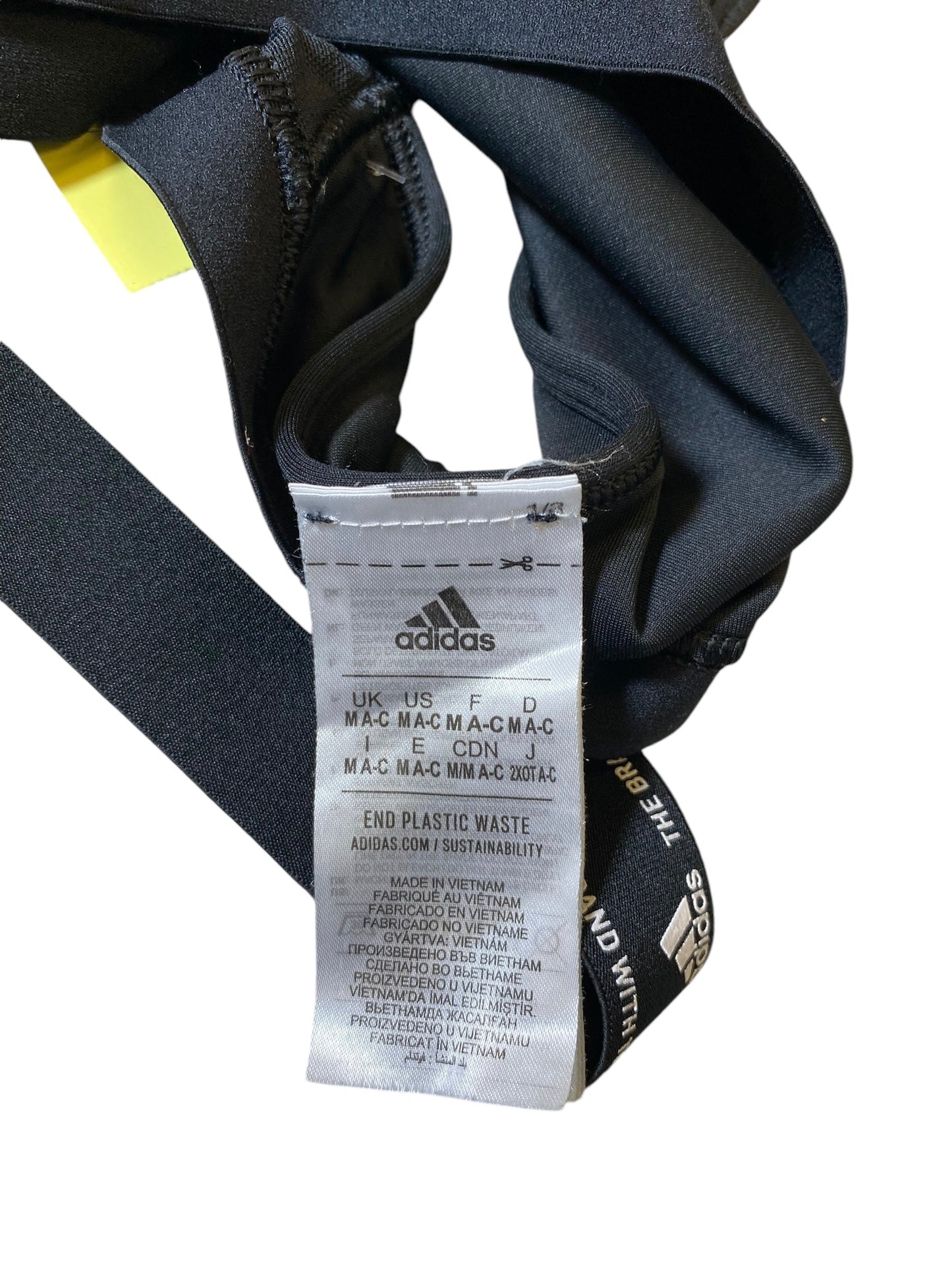 Athletic Bra By Adidas In Black, Size: M