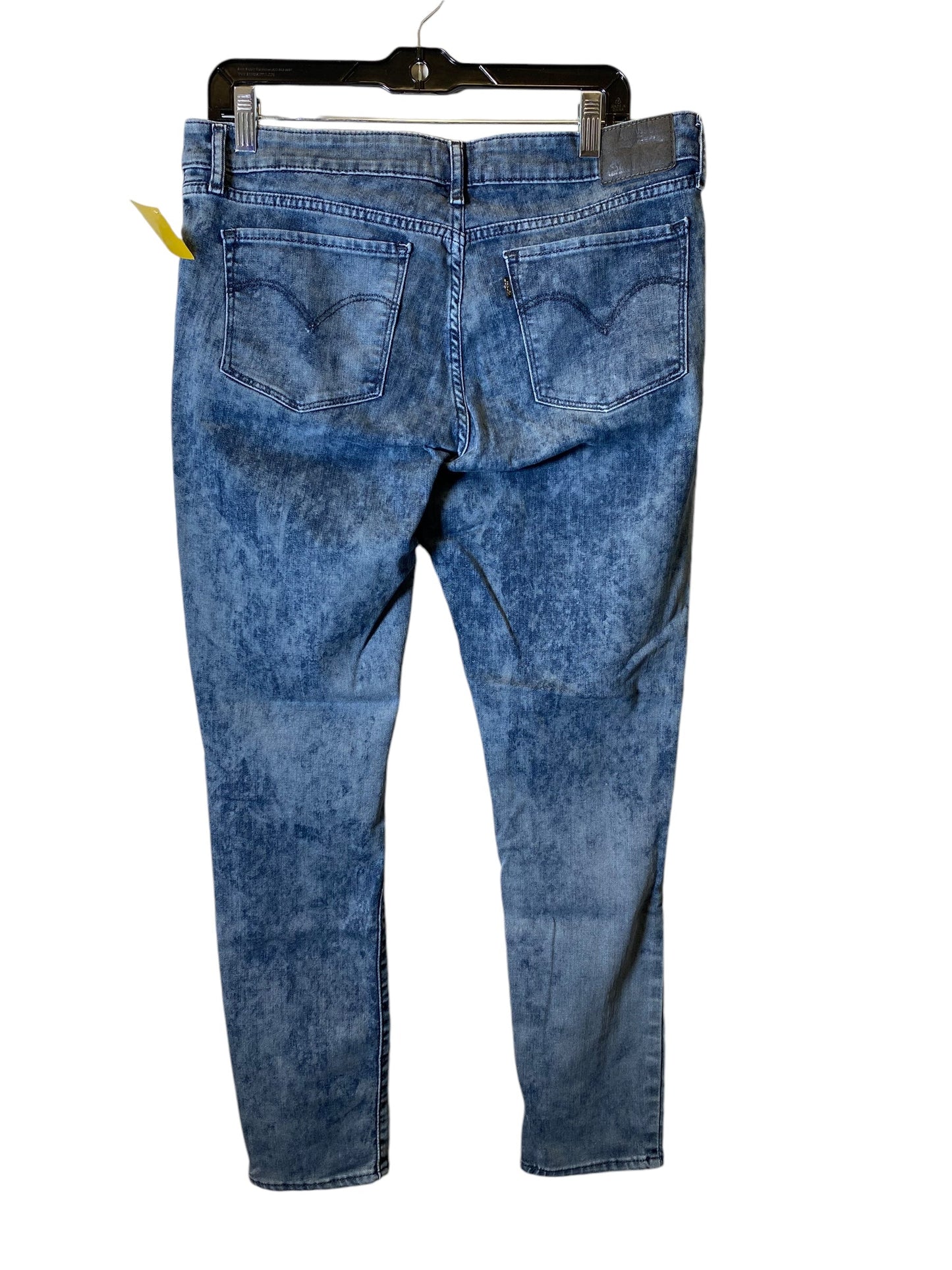 Jeans Skinny By Levis In Blue Denim, Size: 16