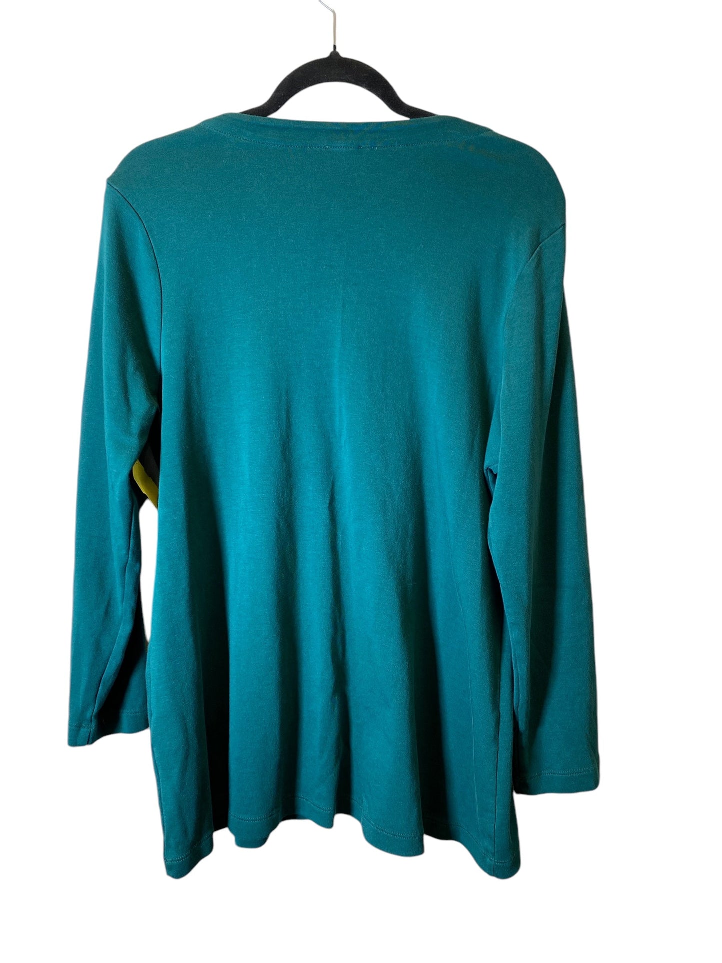 Top Long Sleeve By Chicos In Green, Size: L